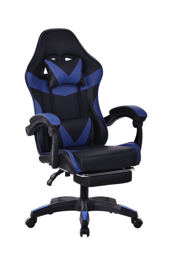 Silla Gamer Azul / Negra (Masajeador)