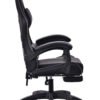 Silla Gamer Ploma / Negra (Masajeador)