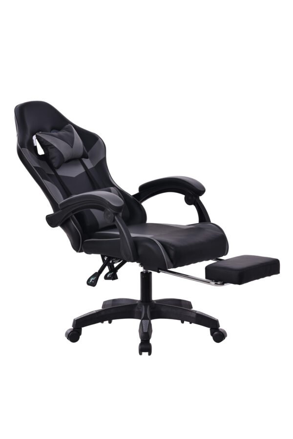 Silla Gamer Ploma / Negra (Masajeador)