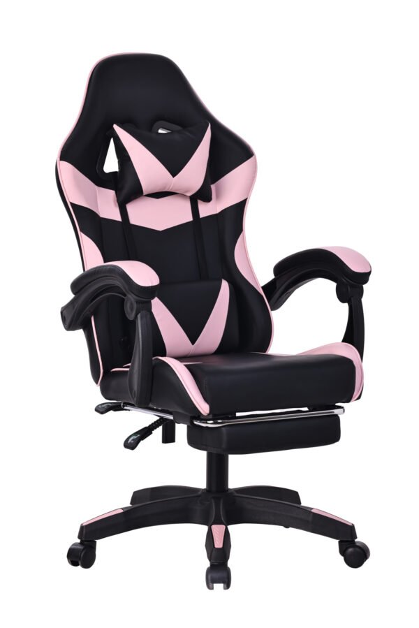 Silla Gamer Negra / Rosada (Masajeador)