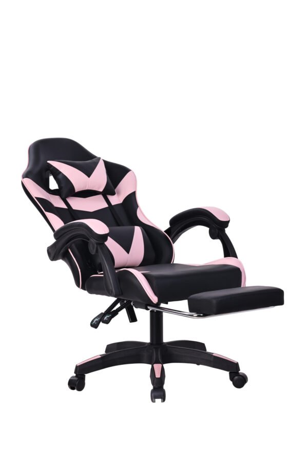 Silla Gamer Negra / Rosada (Masajeador)