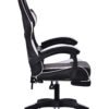 Silla Gamer Negra / Blanca (Masajeador)