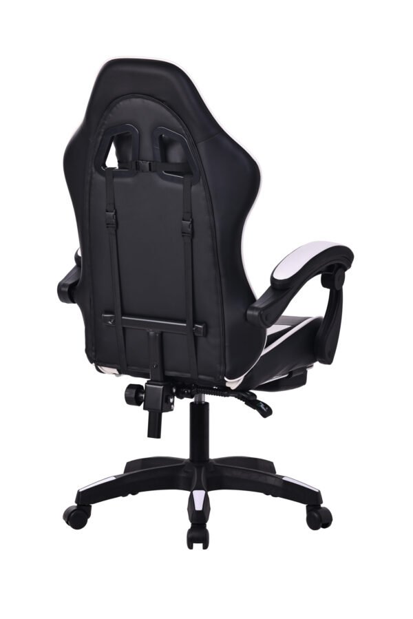 Silla Gamer Negra / Blanca (Masajeador)