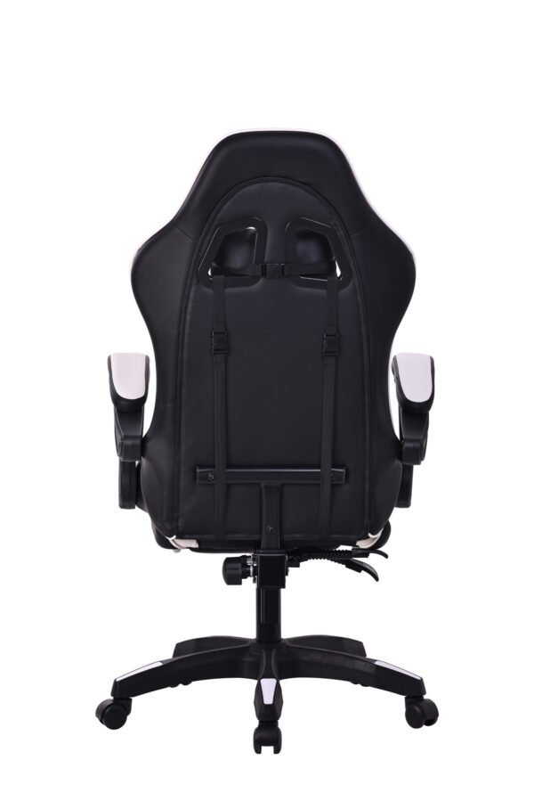 Silla Gamer Negra / Blanca (Masajeador)