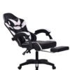 Silla Gamer Negra / Blanca (Masajeador)