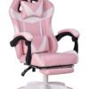 Silla Gamer Rosada / Blanco (Masajeador)
