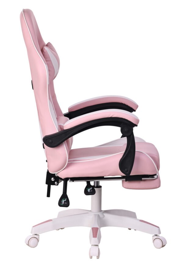 Silla Gamer Rosada / Blanco (Masajeador)