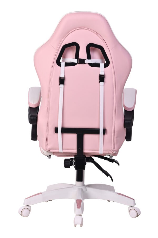 Silla Gamer Rosada / Blanco (Masajeador)