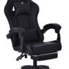 Silla Gamer Negra / Negra (Masajeador)