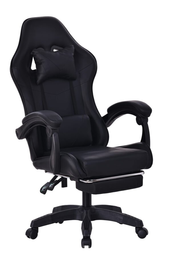 Silla Gamer Negra / Negra (Masajeador)