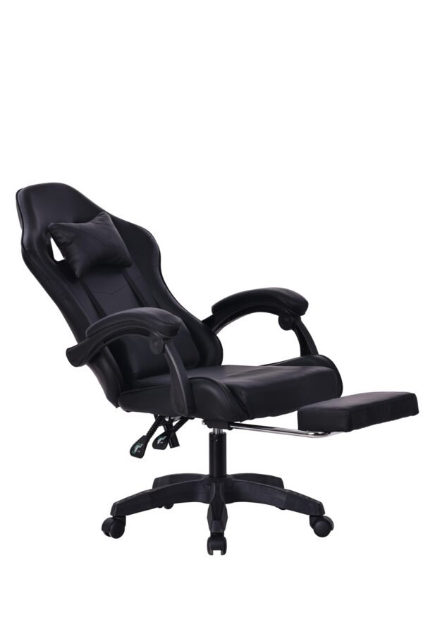 Silla Gamer Negra / Negra (Masajeador)