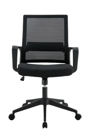 Silla ejecutiva KENDRA color negro, con sistema de balanceo, altura ajustable y soporte de 110 kilogramos