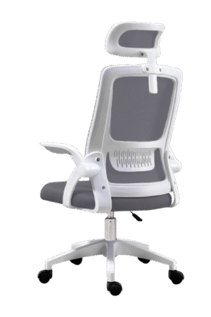 Silla ejecutiva PRADA color blanco, con altura ajustable, tela mesh y soporte de 110 kilogramos