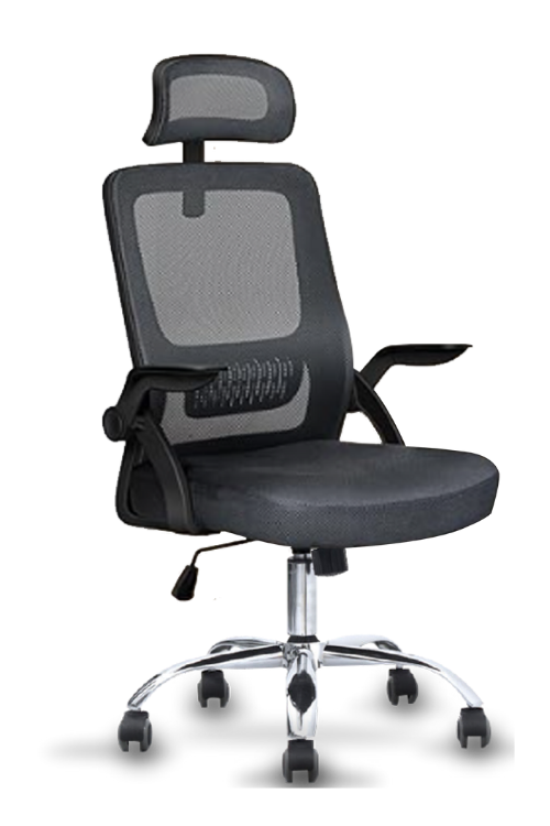 Silla ejecutiva PRADA PRO color negro, con altura ajustable, tela mesh y soporte de 150 kilogramos