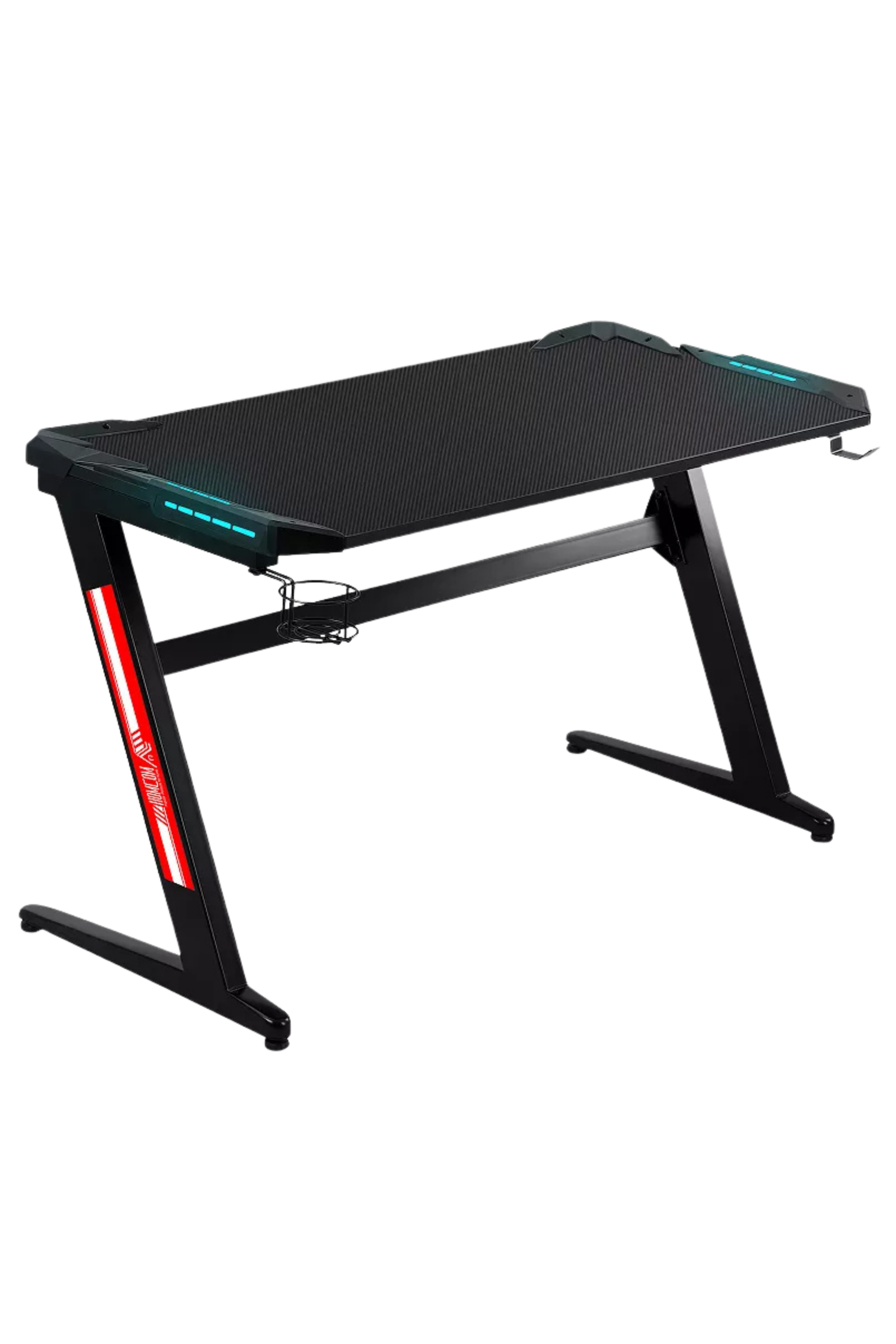Escritorio Gamer forma de Z de 47″ con iluminación LED
